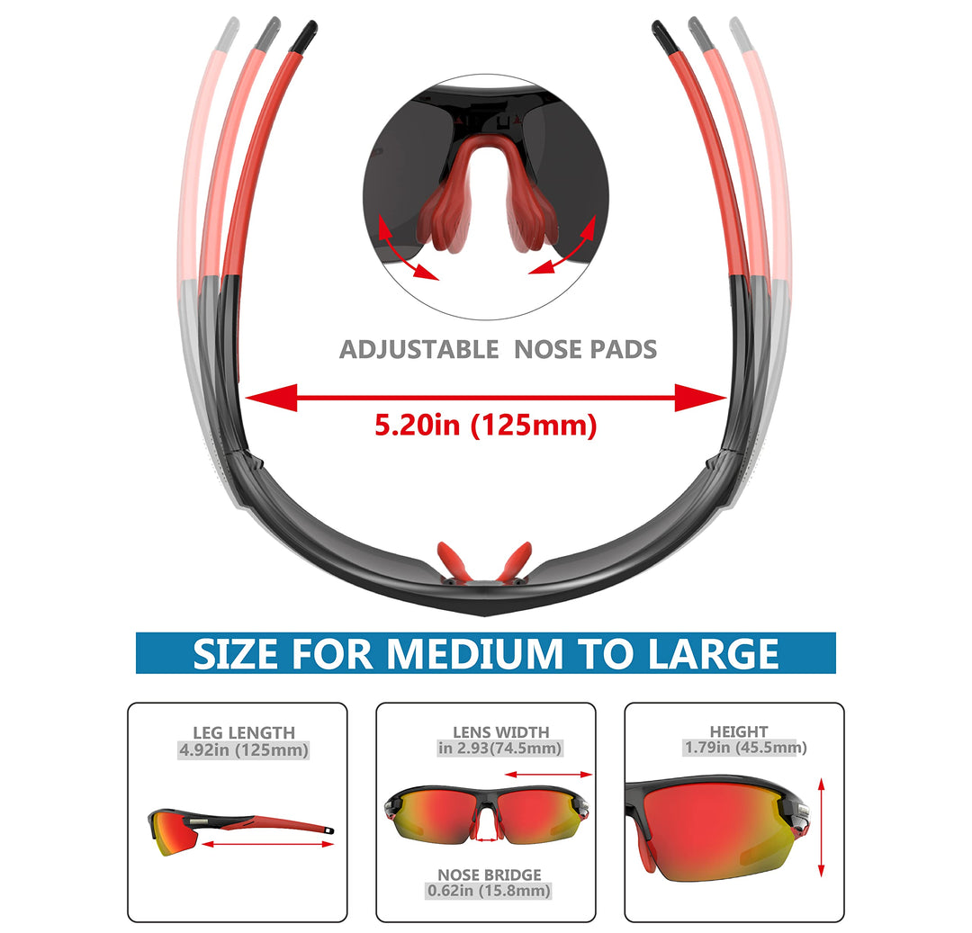 QOOL TIMES Living out your J50 Mens Fishing Sunglasses Polarized for Women UV400