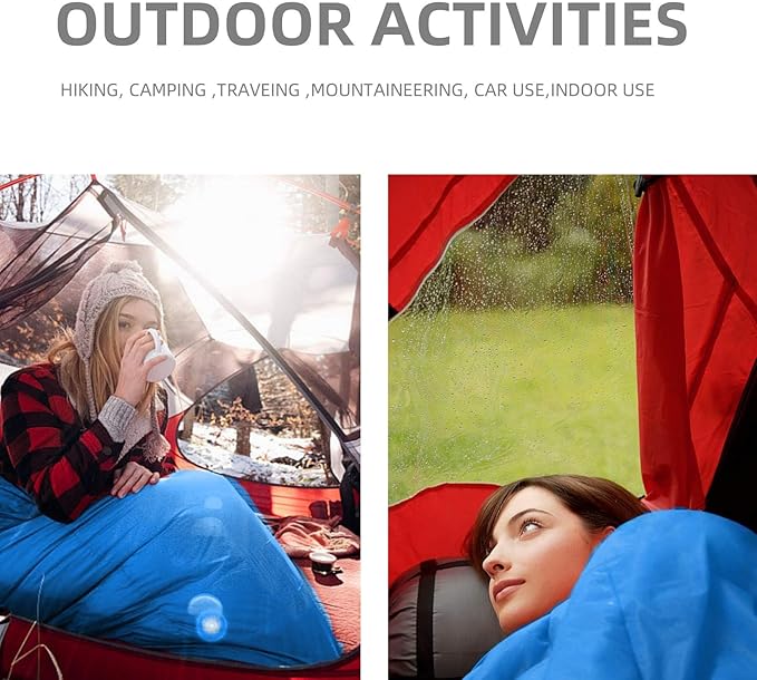 Sleeping Bags for Adults Kids，Lightweight Waterproof Compact Sleeping Bag with Stuff Sack for Warm Camping Cold Hiking Traveling Outdoor Activities