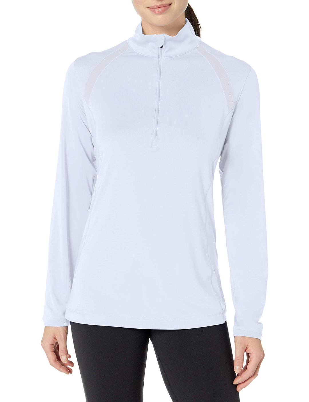 Cutter & Buck womens Cb Drytec 50+ Upf Williams Half-zip Shirt, White, Medium US
