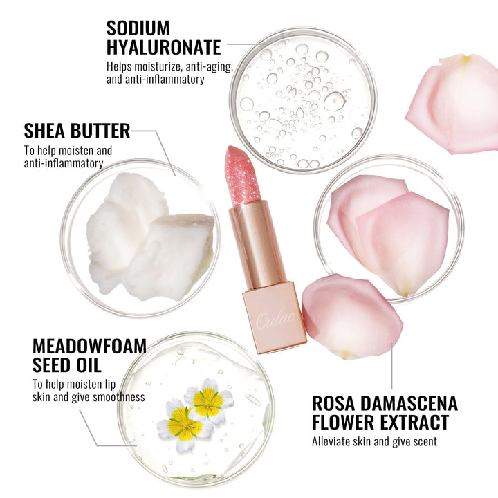 Oulac Infinity Moisture Shine Lipstick - High Shine Shimmery Finish, Super Creamy Texture, Medium to High Coverage - Gluten Free, PG09 Fussy