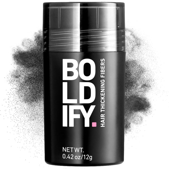 BOLDIFY Hair Fibers 12g | Dark Gray | Thinning Hair Solution for Men & Women