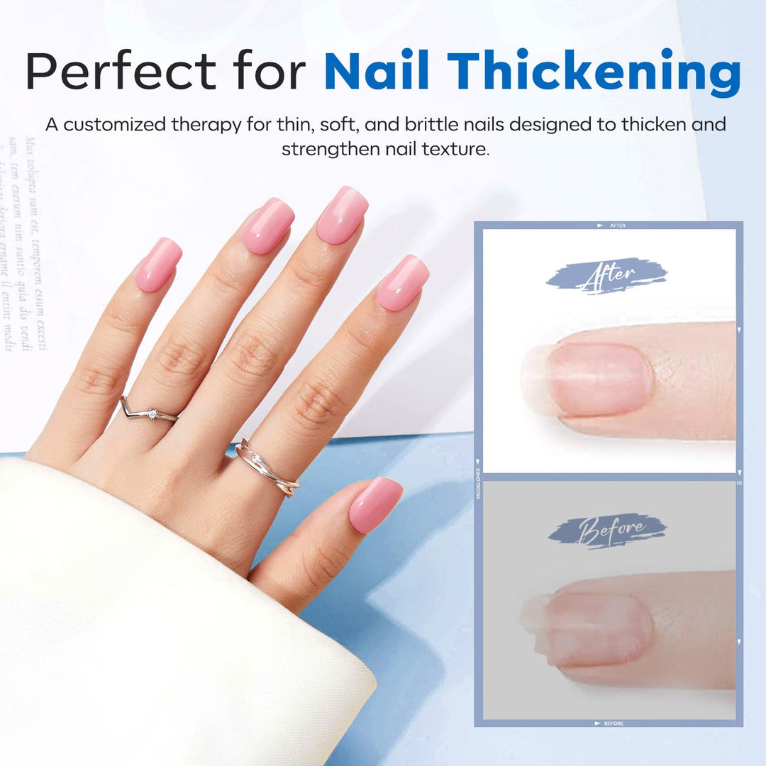 Builder Gel | Jelly Pink 6-In-1 Rubber Base Coat for Fragile Nails