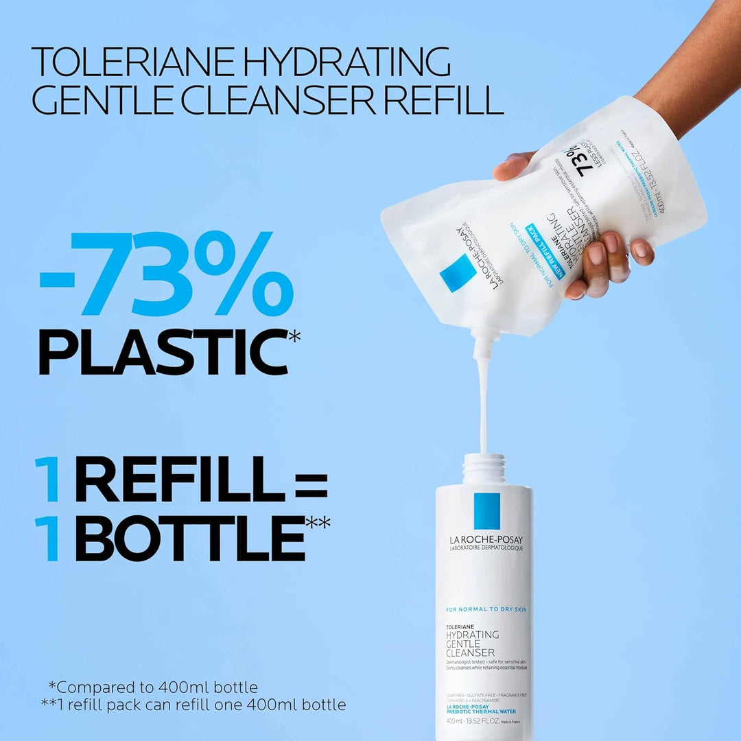 La Roche-Posay Toleriane Hydrating Face Cleanser | Niacinamide & Ceramides | Fragrance-Free for Sensitive Skin