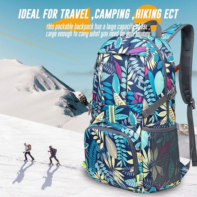 35L Lightweight Packable Backpack Waterproof Durable Hiking Travel Backpack Daypack