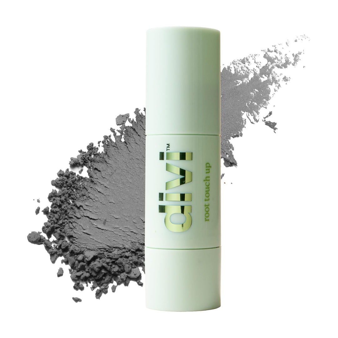 Divi Root Touch Up Powder for Gray Hair Coverage, Grey