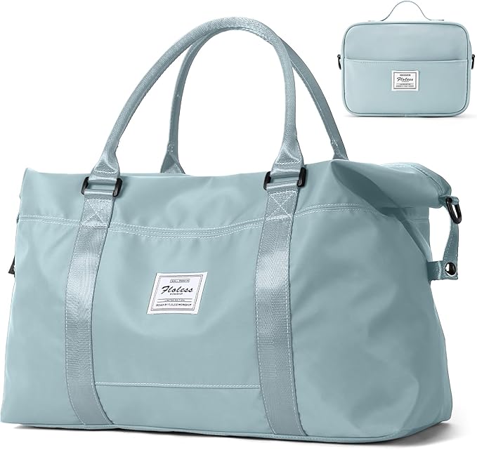 Travel Duffel Bag,Sports Tote Gym Bag,Shoulder Weekender Overnight Bag for Women