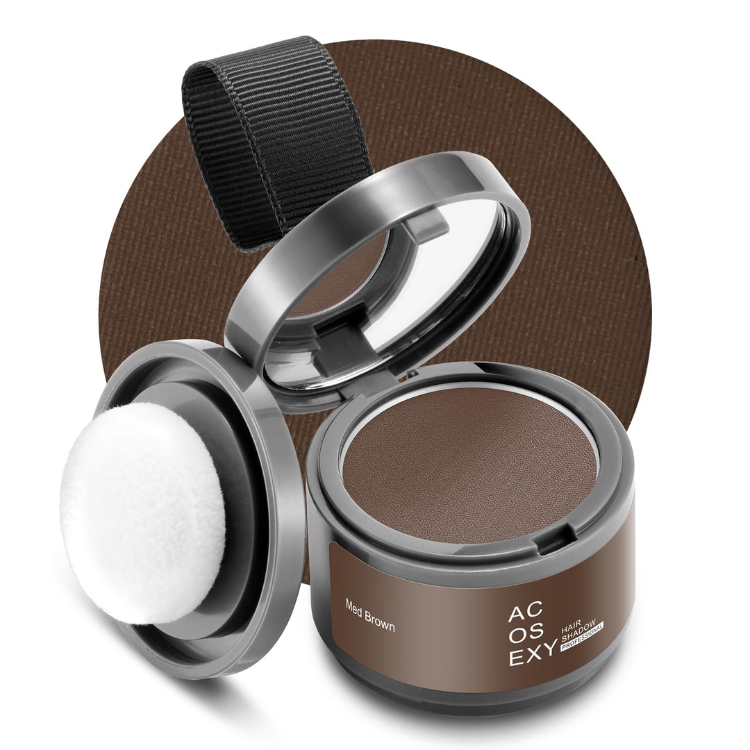 Acosexy Root Touch Up Powder, Hairline Shadow Concealer For Women 'S Eyebrows And Men 'S Beard Lines, Covers Bald Spots (Medium