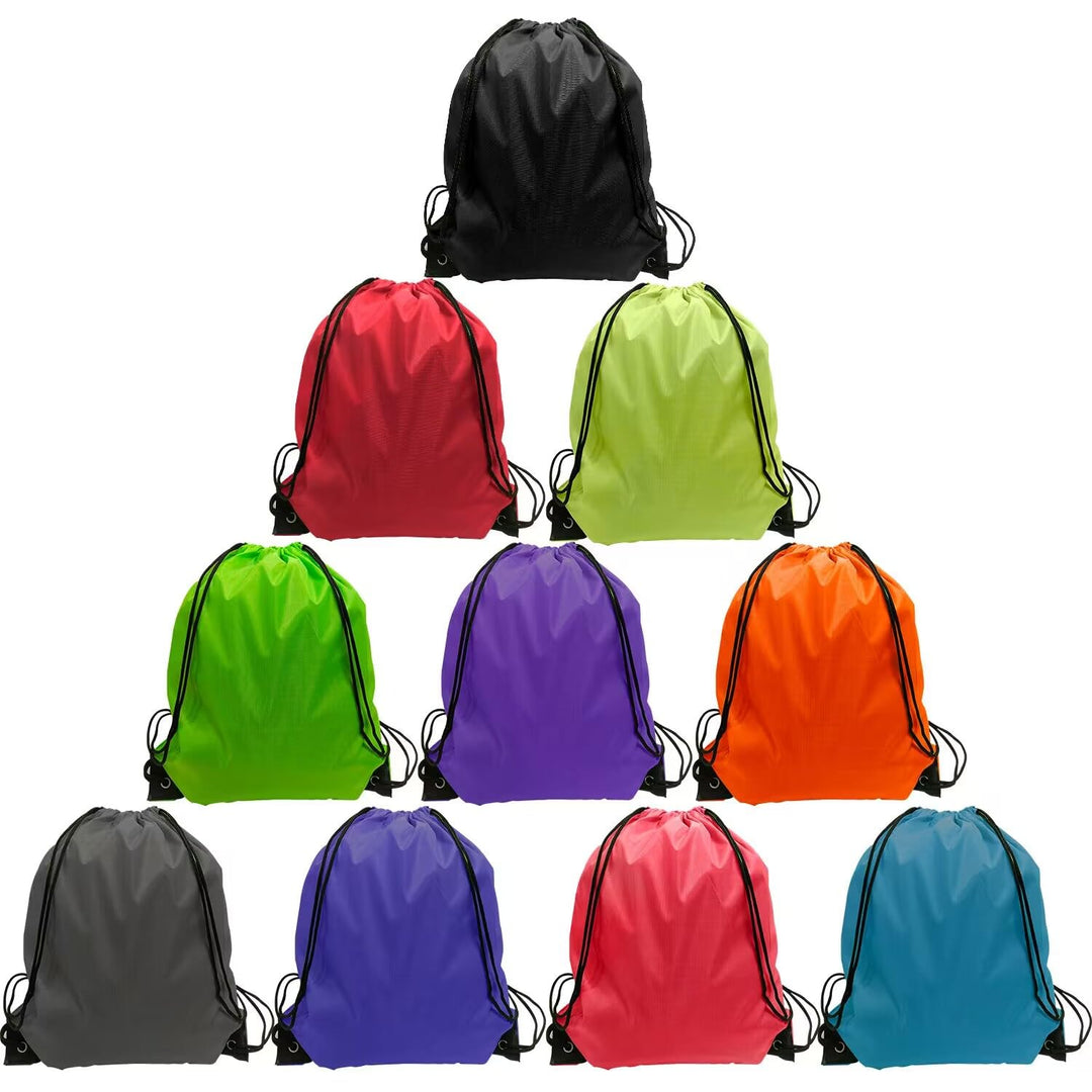 GoodtoU Drawstring Backpack 30 Pcs Draw String Sport Bag Bulk Gym Sack Drawstring Bag Nylon Bag 10 Colors