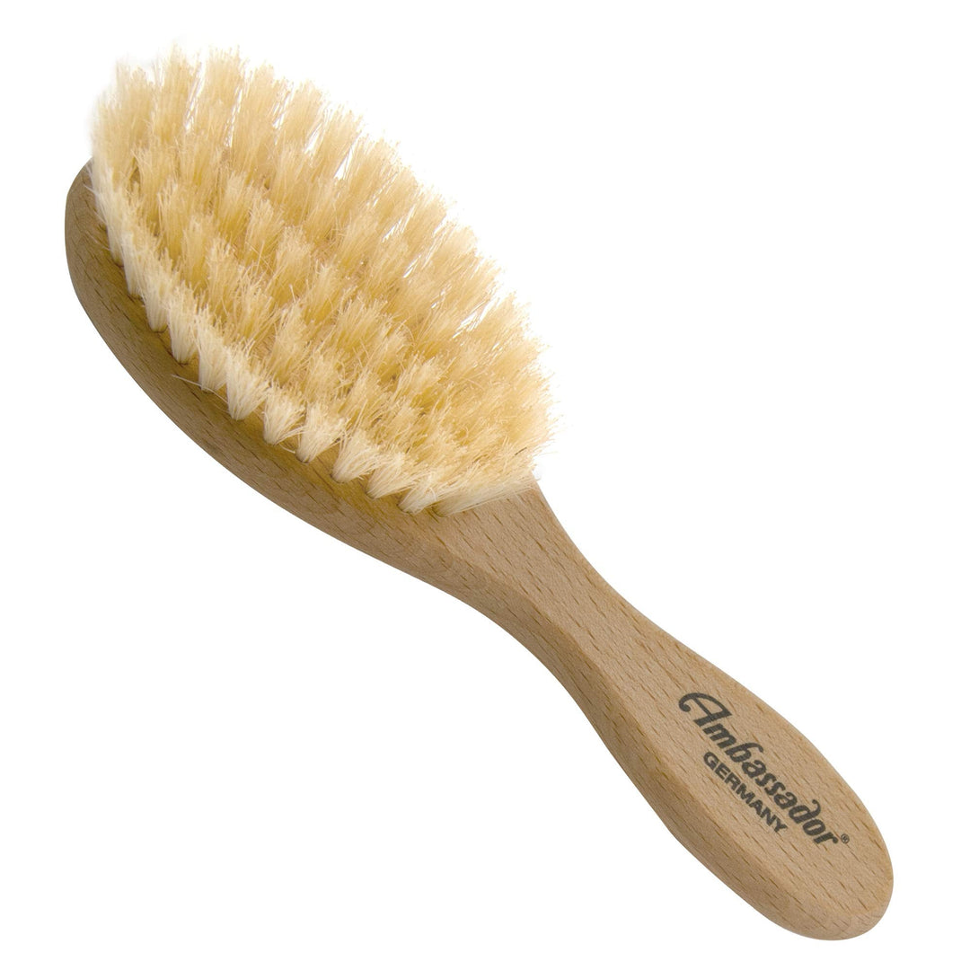 Ambassador Hairbrush, Wood Baby Natural, 1 Hairbrush (Pack of 2)