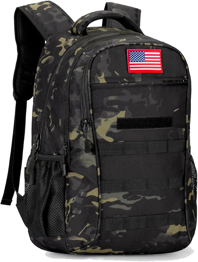 4land Camo Backpack for Boys,Army Boys Backpacks for Elementary Middle School Military,Camouflage Bookbag 40L
