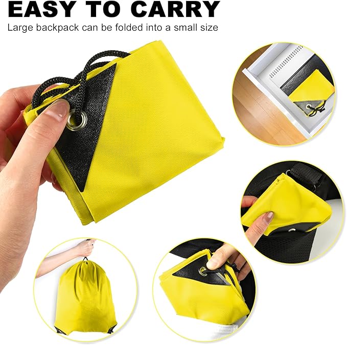 GoodtoU Drawstring Bags, Nylon Backpacks - Drawstring Gym Bags for Sport, Traveling, Team (Yellow, 128Pcs)