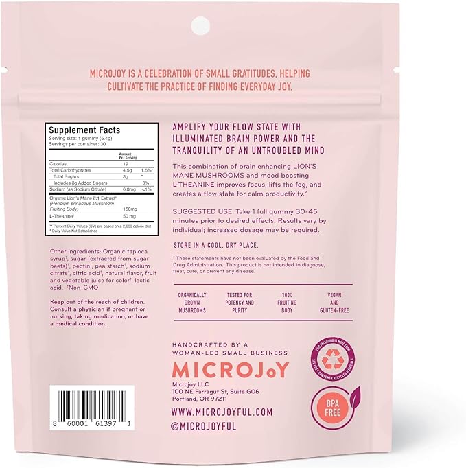 Concentrate Gummies - Focus, Memory, Brain Health & Mood Support Supplement - Vegan, Non-GMO, Gluten-Free - Lemon Flavor (5 Servings)