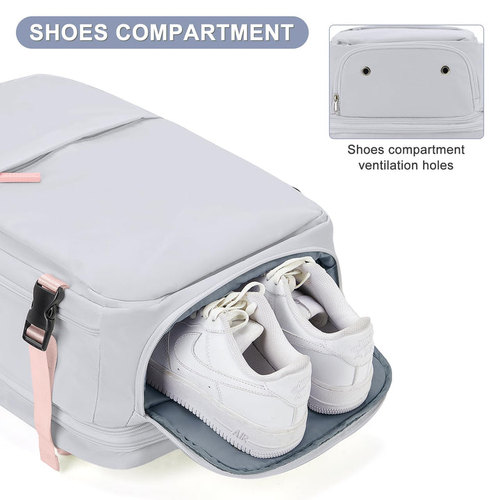 Extra Large Backpack For Traveling On Airplane Carry On Backpack For Women Men Airline Approved Personal Item Bag For Airlines Gym Bag For Women Men With Shoe Compartment Waterproof Hiking Backpack