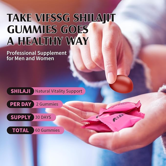 Shilajit Gummies, 3000 Mg Shilajit Pure Himalayan Organic with Ashwagandha, Turmeric Sugar-Free Gummies for Men and Women, Shilajit Supplement, Non-GMO Nature Shilajit for Energy, 120 Gummies