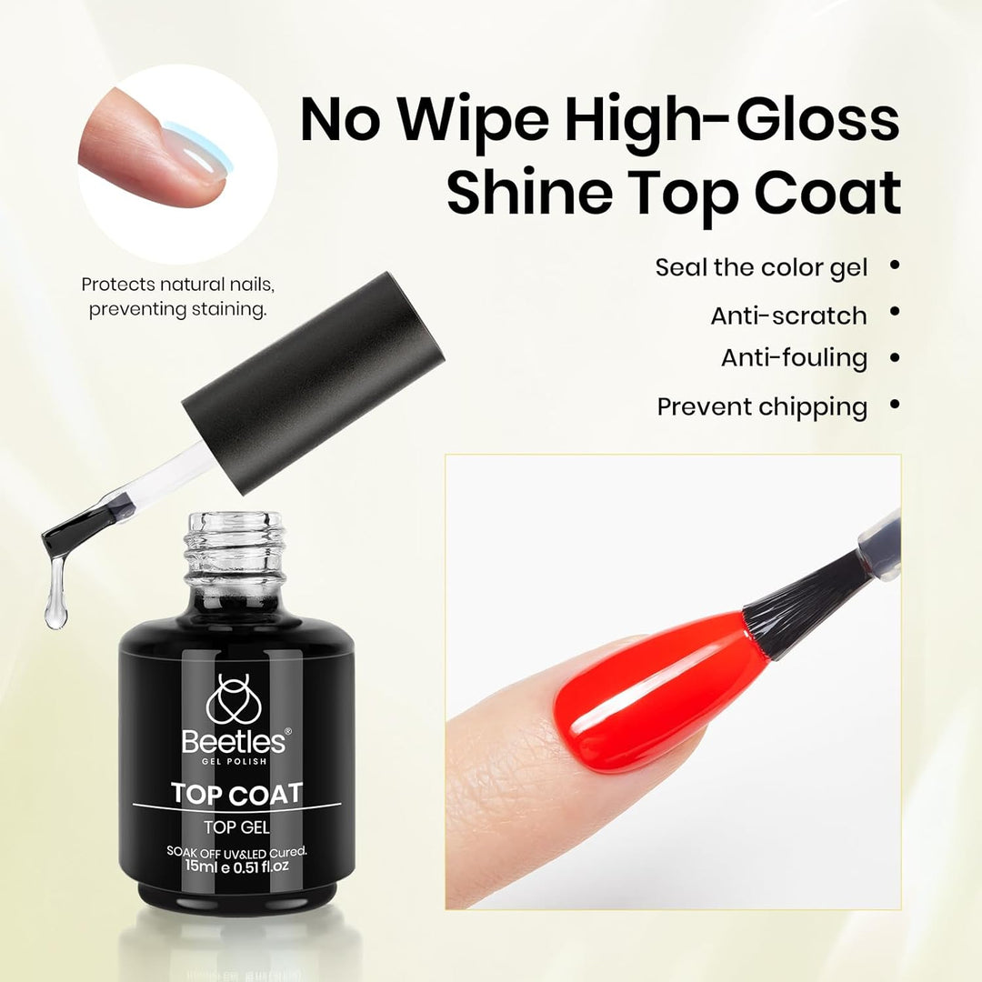 Beetles Gel Nail Polish Set | 3PCS 15ML | Long-Lasting Shine & Marble Effect