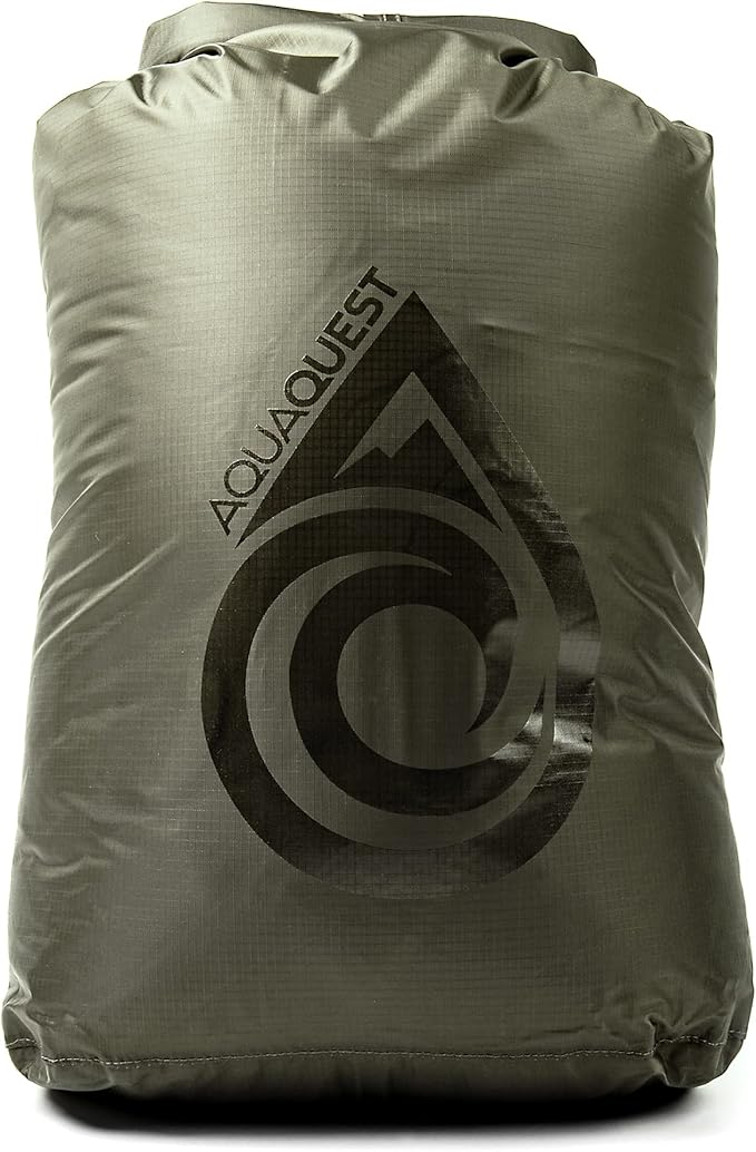AquaQuest Rogue Dry Bags - 100% Waterproof - 10, 20, 30, 60, 100 L - Camo or Olive Drab