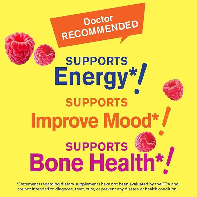 Magnesium Citrate 250mg + Vitamin B12 1000mcg, Gummies Bundle - Great Tasting, Vitamin Supplement, Gluten Free, GMO Free, Chewable Gummy