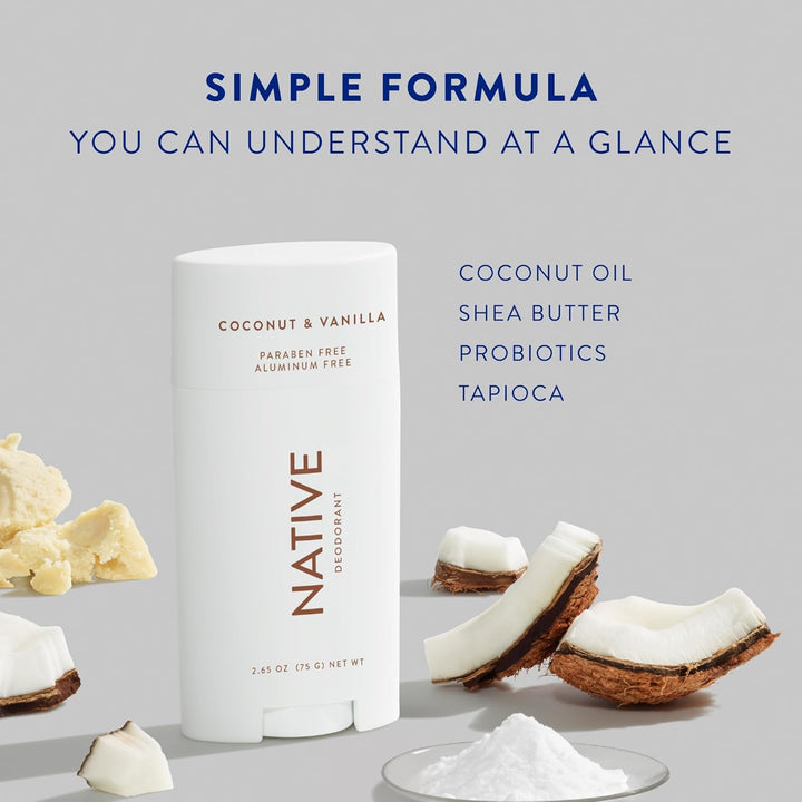 Native Deodorant | Aluminum-Free, 72-Hour Odor Control for Men & Women