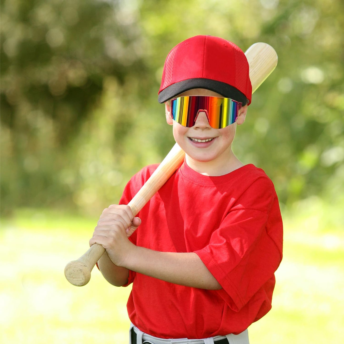 Youth Baseball Sunglasses For Boys Girls,UV400 Kids Sports Sunglasses,Cycling glasse Running Golf