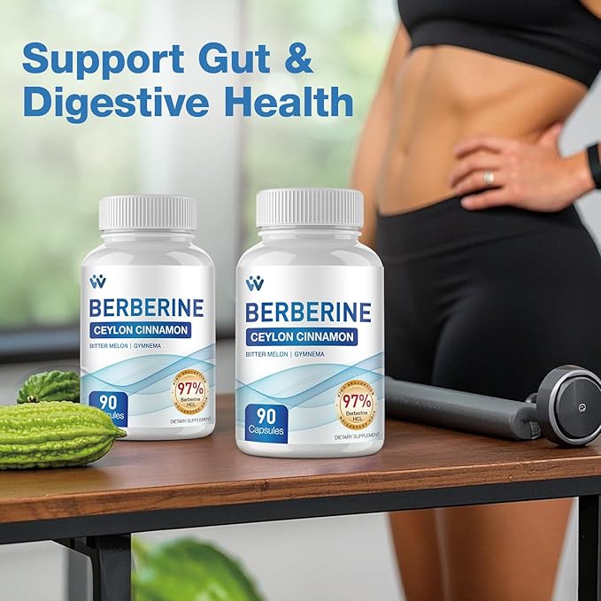 Berberine Supplement, 1500mg 540 Capsules,6 Pack CLJ07201