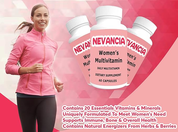 Women's Multivitamin with 20+ Essential Nutrients, Energizers, Daily Nutritional Support, Support Immune, Heart, Brain, Bone & Overall Health