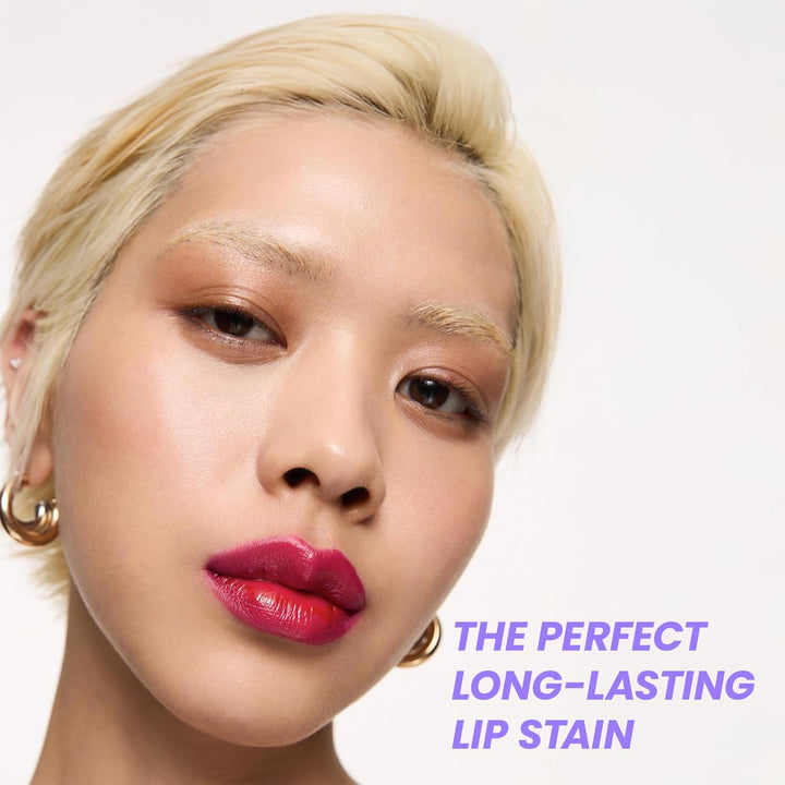 Wonderskin Wonder Blading Lip Stain Masque | Waterproof Pink Tint, Matte Finish