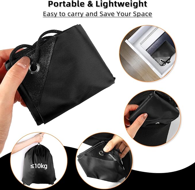 GoodtoU Nylon Backpacks - Drawstring Bags for Sport, Traveling, Team (Black, 128Pcs)