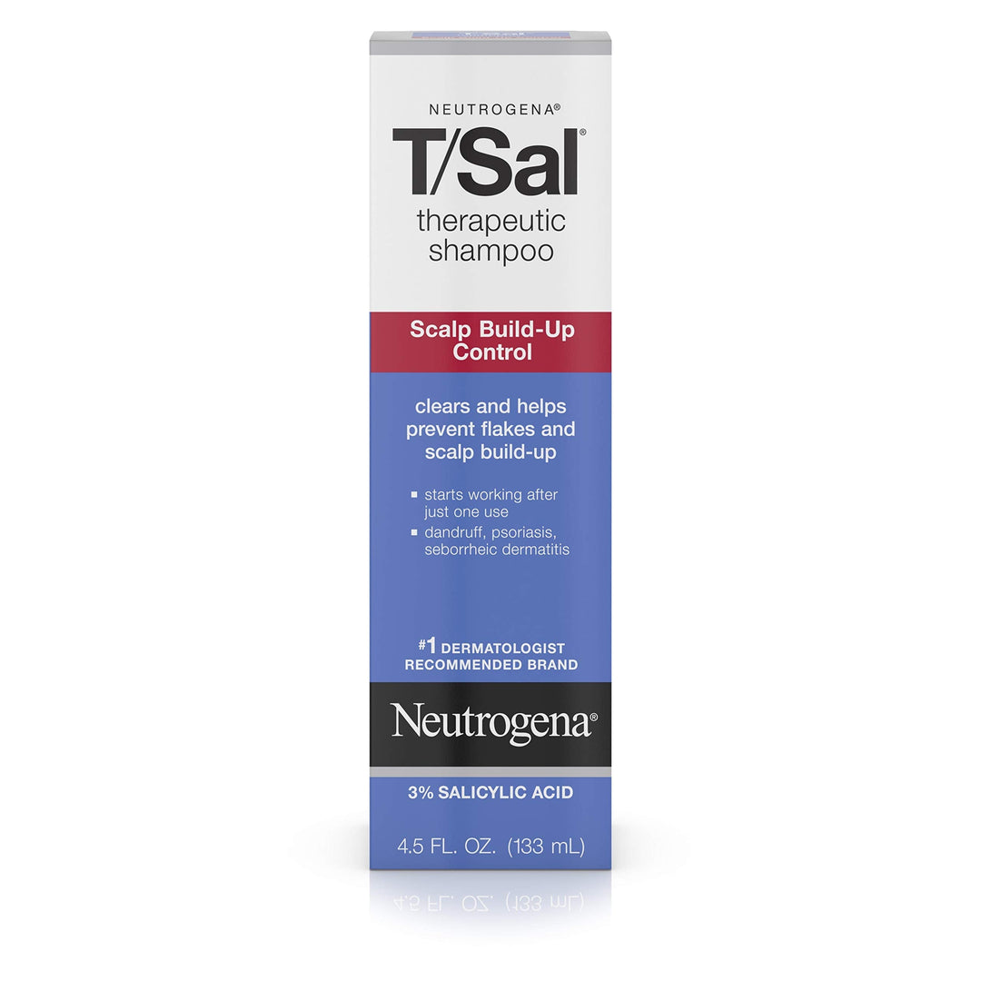 Neutrogena T/Sal Therapeutic Shampoo For Scalp Build-Up Control With Salicylic Acid, Scalp Treatment For Dandruff, Scalp Psorias