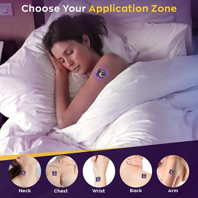 18ct Sleep Patches for Adults Extra Strength – All Natural Nighttime Comfort with Melatonin & Magnesium, Quick-Acting & Long-Lasting