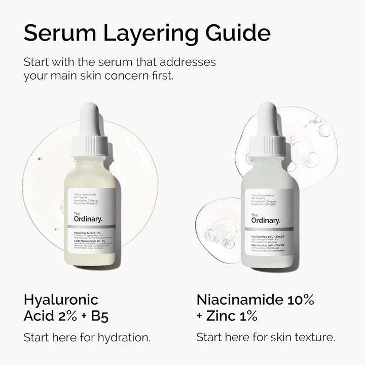 Hyaluronic Acid 2% + B5 Serum | Multi-Depth Hydration for Plumper Skin | 2-Pack