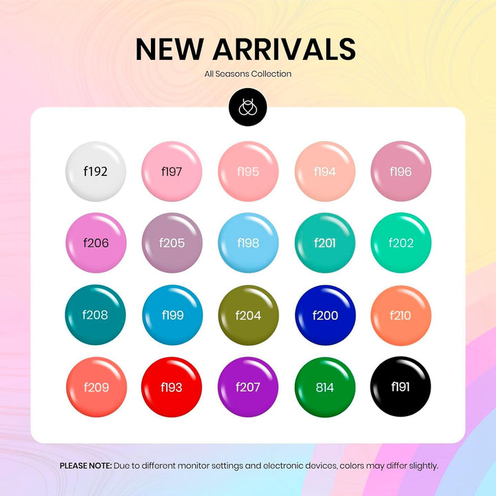 Beetles 36-Color Gel Nail Polish Set | Sparkle & Glitter | Manicure Kit for Women