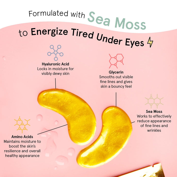Under Eye Mask Patches | Reduce Dark Circles & Puffiness | Vegan Gel (72 Pairs)