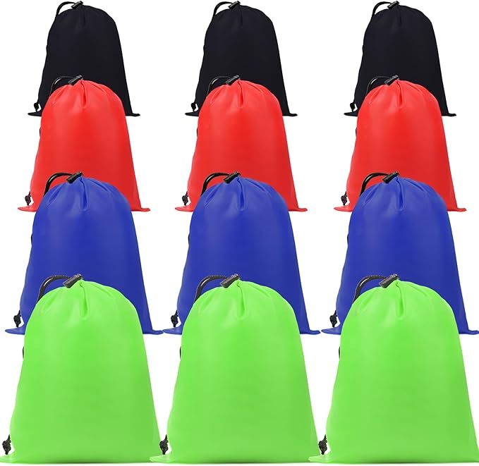 iMucci Upgrade Waterproof Drawstring Bag Sack Nylon Bag Ditty Bag for Gym Traveling, Hiking, Yoga, Shopping