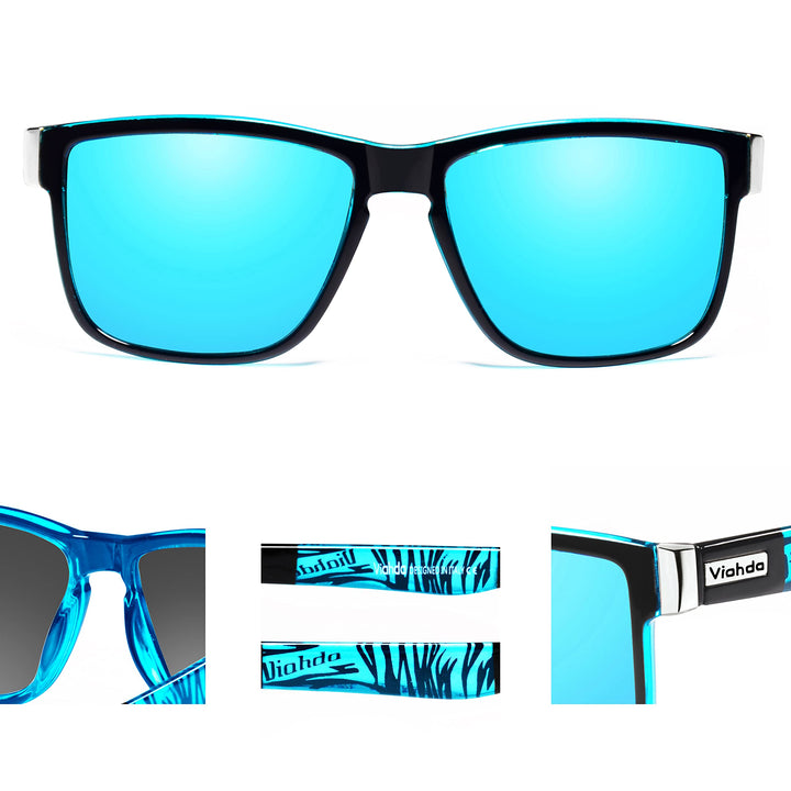 VIAHDA Polarized Sports Sunglasses for Man Cycling Running Fishing Golf Sun glasses Women HD6009
