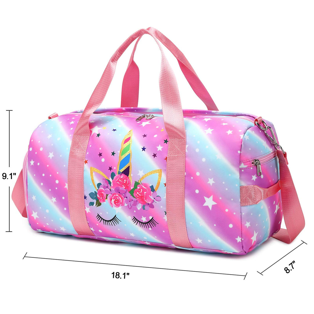 Duffle Bag for Grils Sport Gym Bag Weekender Carry On Workout Duffel Overnight Shoulder Bag with Shoe Compartment (purple)