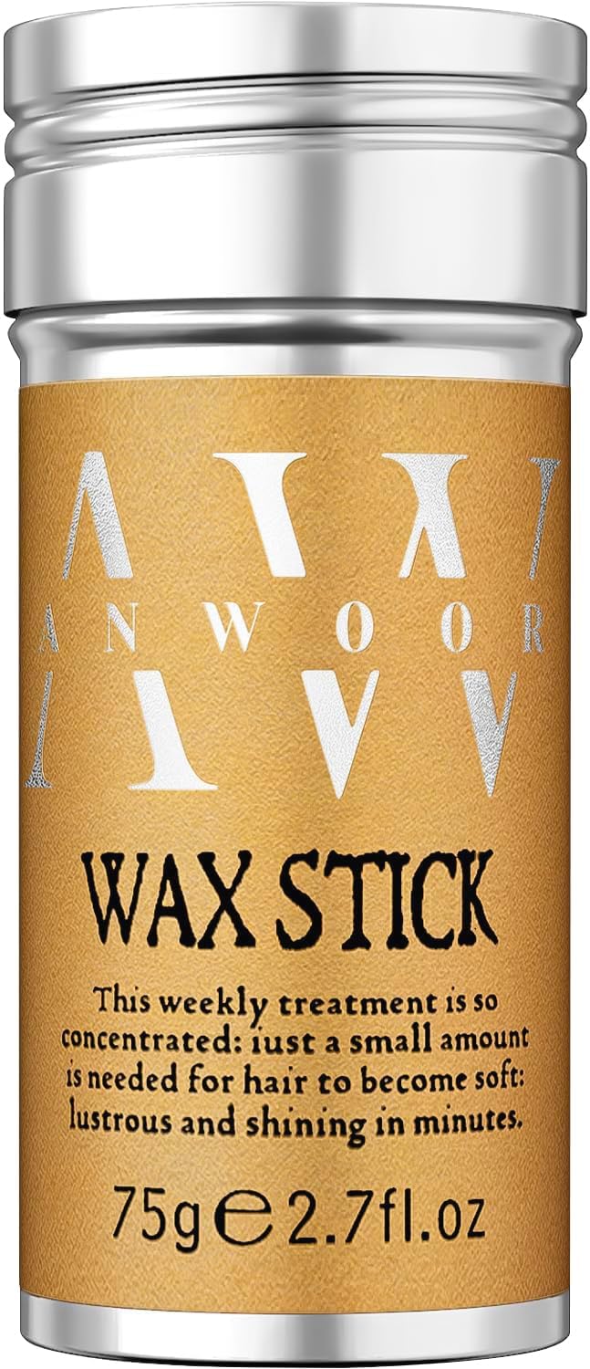 Anwoor Hair Wax Stick, Styling Wax For Smooth Wigs, Slick Stick For Hair Non-Greasy Styling Hair Pomade Stick For Flyaways Edge