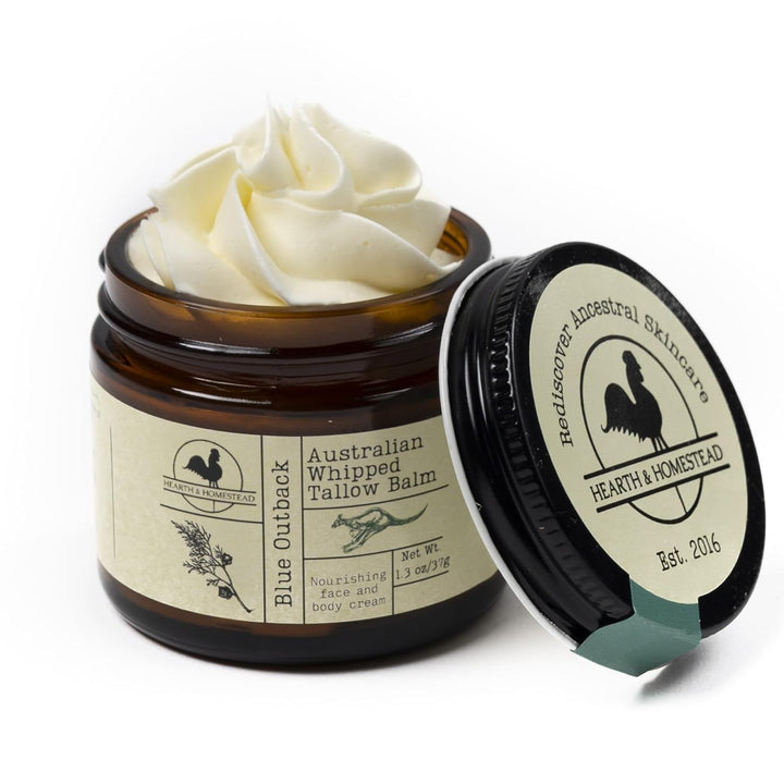 Handmade Coffee Vanilla Whipped Tallow Balm | Organic Body Butter - 1.3 Oz