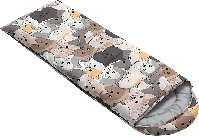 AILONEN Boys Sports Camping Sleeping Bags,Lightweight & Waterproof,3 Season Warm & Cool Weather,Black Player Basketball Sleeping Bags for Kids Adults,Travelling,Outdoors