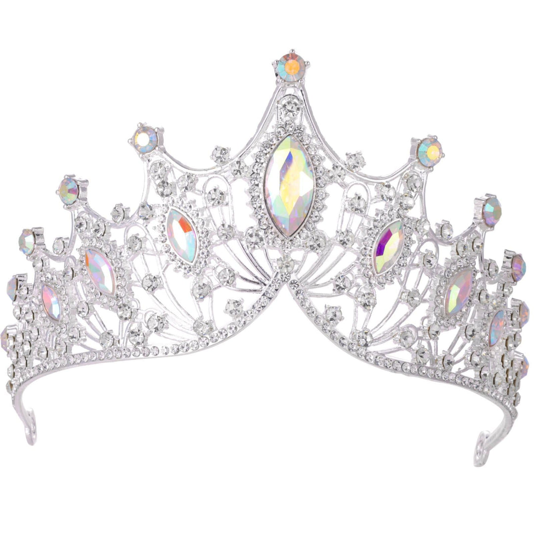 Kamirola Baroque Queen Crown,Rhinestone Wedding Bridal Crown And Tiaras Crystal Headband For Birthday Prom Pageant Party Hallowe