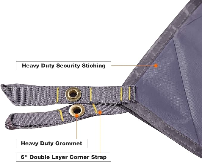 REDCAMP Waterproof Camping Tent Tarp - 95" x116'', 4 in 1 Multifunctional Tent Footprint for Camping, Hiking and Survival Gear, Lightweight and Compact