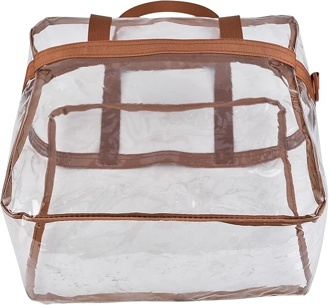USPECLARE Clear Tote Stadium Approved, Security Travel & Gym Clear Bag for Work Sports Games Concerts