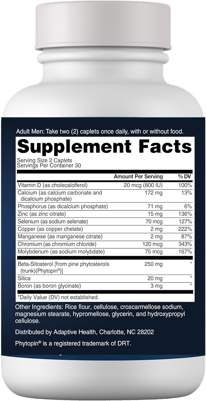 Support Supplement for Men's Health - Reduce Bathroom Trips, Promote Sleep, Better Bladder Emptying & Healthy Prostate, Beta Sitosterol - 60 Count (Pack of 3)