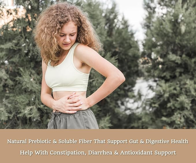 Psyllium Husk Plus – with Acai Berry, Natural Soluble Fiber, Prebiotic Fiber, Bulk Laxative - Supports Regularity, Digestive & Gut Health - Helps with Constipation & Diarrhea – 60 Capsules