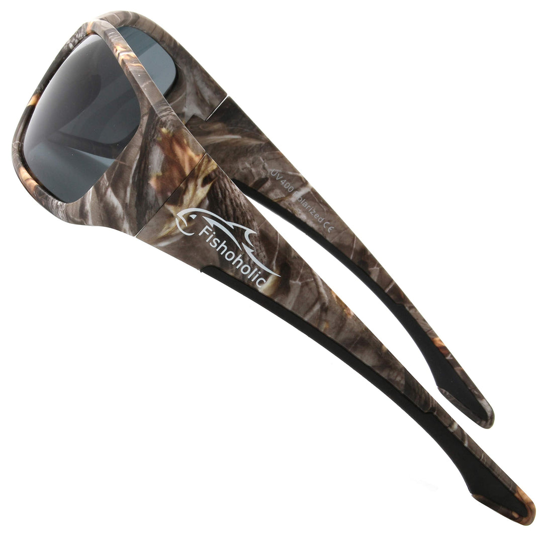 Fishoholic BiFocal - x1.5 x2.0 x2.5 (Reader) - Polarized Bi-Focal Fishing Sunglasses - UV400 Great Fishing Gift for Father Dad (2.5-CAMO-MB)