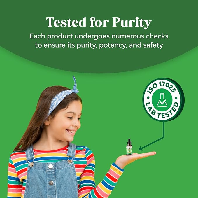 Natures Craft Kids Vitamin D3 K2 Drops - Organic Vitamin D for Kids for Strong Bones & Joints - Infants, Babies & Toddler Immune Support Drops Liquid Supplement - 60 ml Bottle