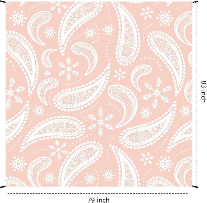 Beach Blanket Waterproof Sandproof Extra Large Beach Mat 79" X 83"/120"x108"for 1-8 Adults Quick Drying Durable Outdoor Picnic Mat for Beach Travel Camping Hiking