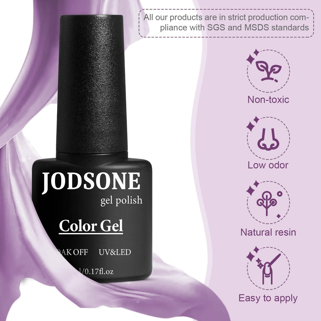 32+4 Pcs Gel Nail Polish Kit | Glitter Soak Off Gel for DIY Manicure