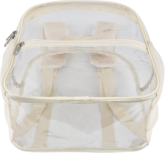 USPECLARE Clear Backpack for Stadium Approved 12×6×12, Water proof Clear Bag for Stadium Events and Concert Work Sport Event