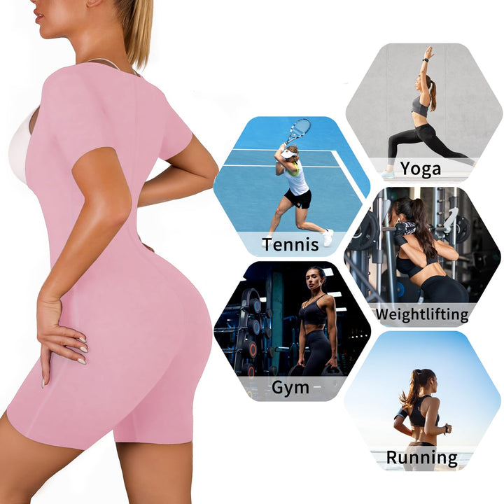 CEIUEO Women Sauna Suit Waist Trainer 3 in 1 Slimming Full Body Shaper Workout Top for Weight loss(PK S)