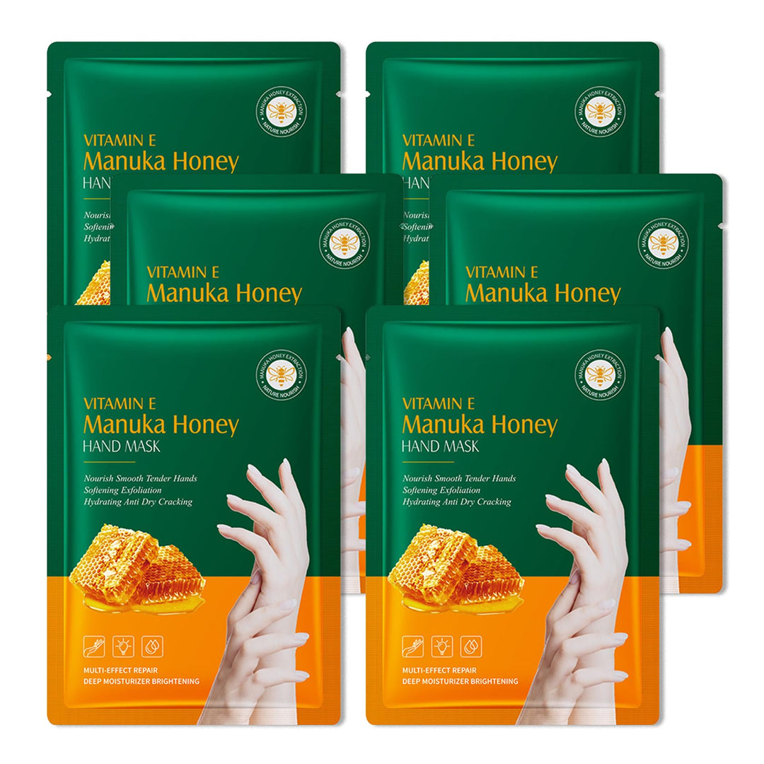 LJYBoBin Hand Mask Moisturizing Gloves 6 Pack,Hydrating Hand Mask for Women,Soft Gloves for Dry Cracked Skin G